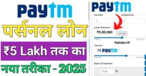 Paytm पर्सनल लोन
